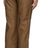 OPEN YY OPEN YY Brown Straight-Leg Faux-Leather Trousers - 3