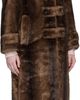 OPEN YY OPEN YY Brown Tab Toggle Faux-Fur Coat - 2