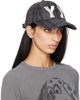 OPEN YY OPEN YY Brown 'Yy' Checkered Heart Bone Ball Cap - 2