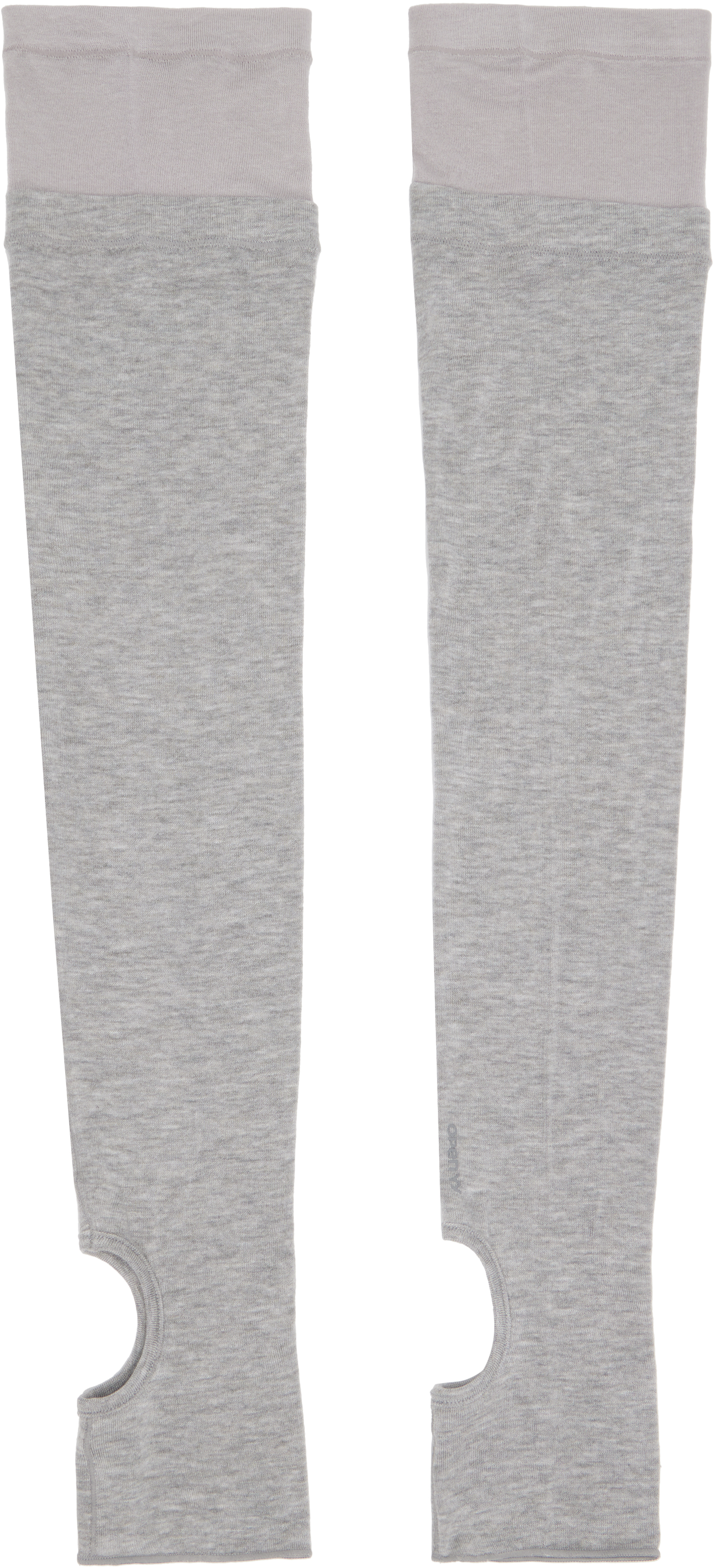 OPEN YY - Black Layered Knee Socks Lounge Pants
