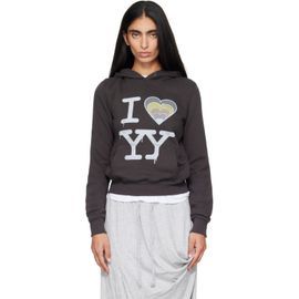 OPEN YY OPEN YY Gray 'I Love Yy' Hoodie