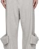 OPEN YY OPEN YY Gray Rolled Waist Sweat Cargo Pants - 1