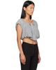 OPEN YY OPEN YY Gray Shirred Jersey Vest - 2