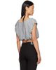 OPEN YY OPEN YY Gray Shirred Jersey Vest - 3