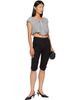 OPEN YY OPEN YY Gray Shirred Jersey Vest - 4