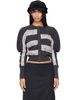OPEN YY OPEN YY Gray Slouchy Puff Panel Cardigan - 1