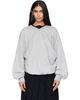OPEN YY OPEN YY Gray Slouchy V-Neck Sweatshirt - 1