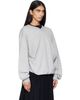 OPEN YY OPEN YY Gray Slouchy V-Neck Sweatshirt - 2