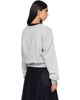 OPEN YY OPEN YY Gray Slouchy V-Neck Sweatshirt - 3