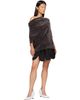 OPEN YY OPEN YY Gray Velvet Cowl Neck T-shirt - 4