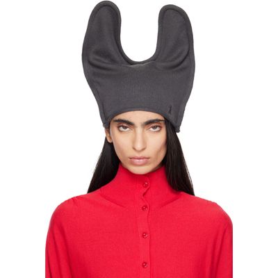 OPEN YY OPEN YY Gray Wire Knit Beanie