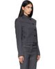 OPEN YY OPEN YY Gray Wool Double-Breasted Blazer - 2