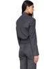 OPEN YY OPEN YY Gray Wool Double-Breasted Blazer - 3