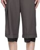 OPEN YY OPEN YY Gray Wrap Over Shorts - 1