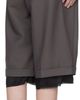 OPEN YY OPEN YY Gray Wrap Over Shorts - 3