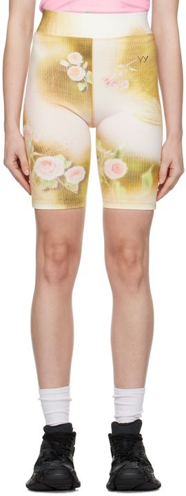 OPEN YY OPEN YY Green Floral Shorts
