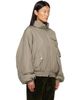 OPEN YY OPEN YY Khaki Fluid Cargo Bomber Jacket - 2