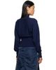 OPEN YY OPEN YY Navy Button Up Blouson Cardigan - 3