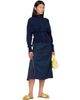 OPEN YY OPEN YY Navy Button Up Blouson Cardigan - 4