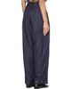 OPEN YY OPEN YY Navy Fluid Full Gather Trousers - 3