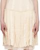 OPEN YY OPEN YY Off-White Flapper Pleats Midi Dress - 1