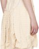 OPEN YY OPEN YY Off-White Flapper Pleats Midi Dress - 3