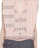 OPEN YY OPEN YY Pink Jacquard Sleeve Layered Cardigan Vest - 1