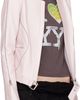 OPEN YY OPEN YY Pink Leather Radius Motor Jacket - 2
