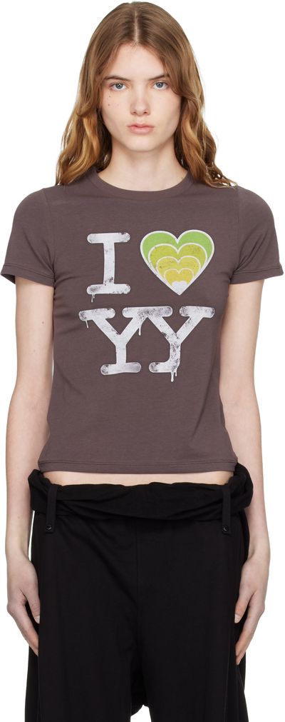 OPEN YY OPEN YY SSENSE Exclusive White 'I LOVE YY' Baby T-shirt