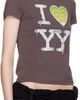 OPEN YY OPEN YY SSENSE Exclusive White 'I LOVE YY' Baby T-shirt - 2