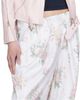 OPEN YY OPEN YY White Full Gather Floral Trousers - 4