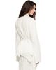 OPEN YY OPEN YY White Unbalanced Ruffle Blouse - 3