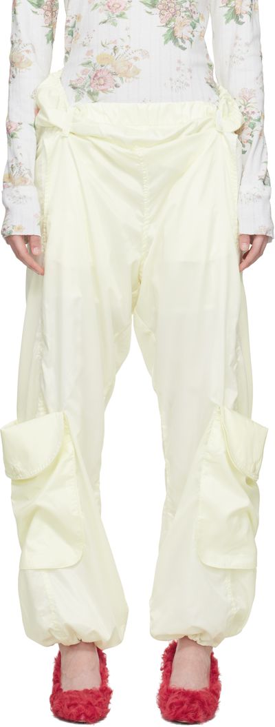 OPEN YY OPEN YY Yellow Rolled Waist Cargo Wind Cargo Pants