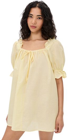 o.p.t o. p.t Allegra Mini Dress Yellow Stripe