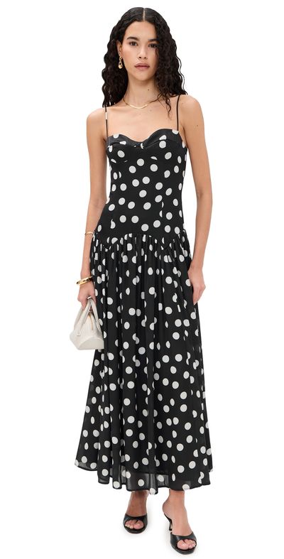 o.p.t o. p.t Auden Dress Black Polka Dot