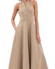 o.p.t o. p.t Jora Dress Taupe - 1