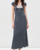 o.p.t o. p.t Kasey Silk Midi Dress Midnight Polka Dot - 2