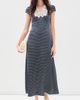 o.p.t o. p.t Kasey Silk Midi Dress Midnight Polka Dot - 5