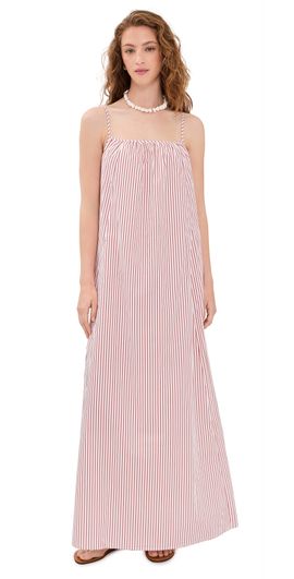 o.p.t o. p.t Market Cotton Maxi Dress Red Stripe
