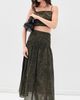 o.p.t o. p.t Vashti Skirt Olive Floral - 5