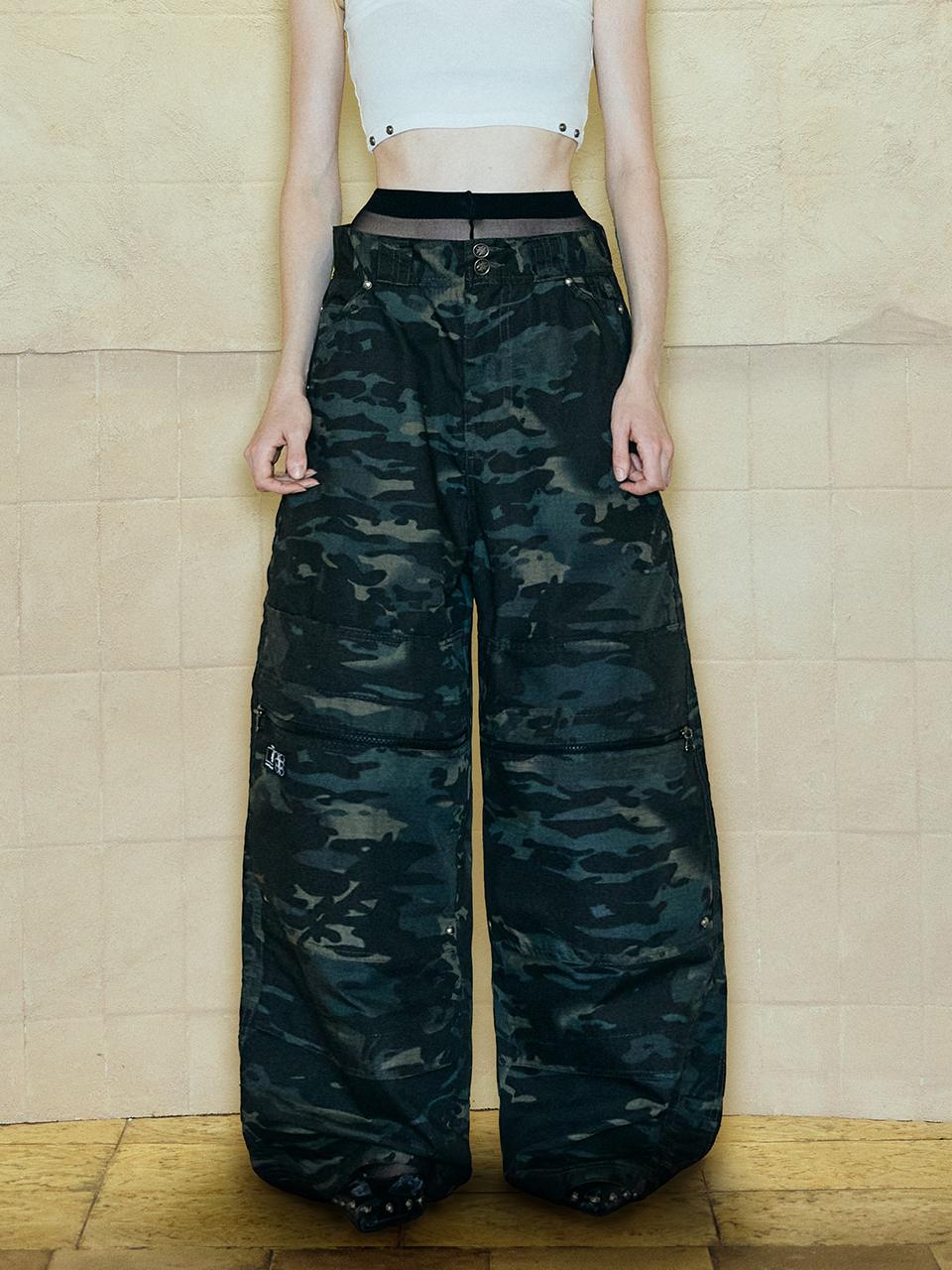OPUS 0012 Cargo Liquid Fit Camouflage Pants