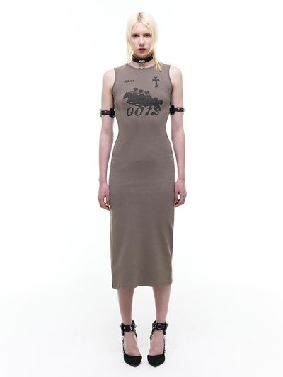 OPUS 0012 Op. 07 MAXI DRESS (G-0012) [BEIGE]