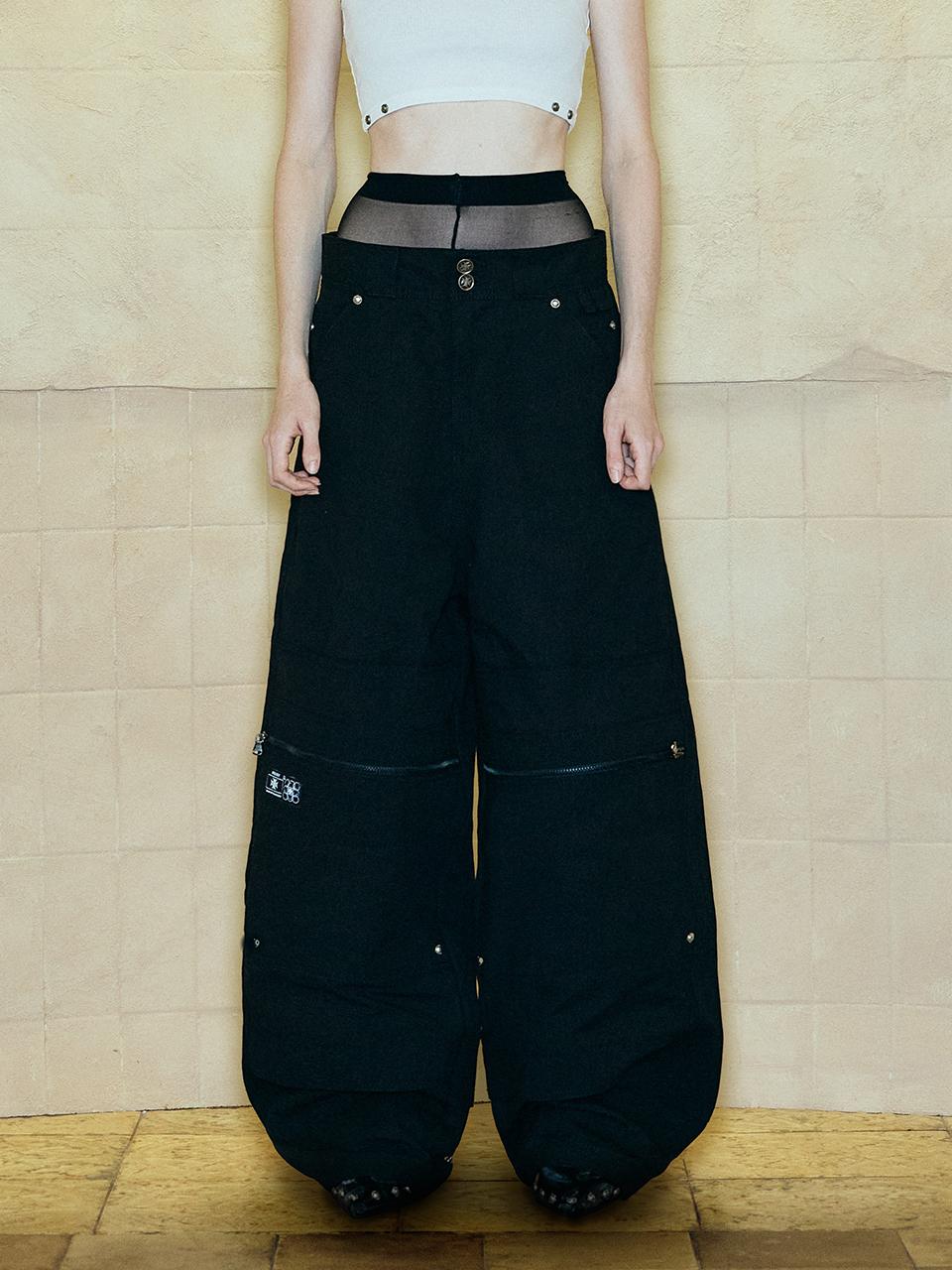 OPUS 0012 Op. 08 PPOOCCKKEETT LIQUID PANTS [BLACK]
