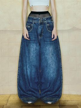 OPUS 0012 Op. 09 Melted Denim Wide Pants [Indigo]