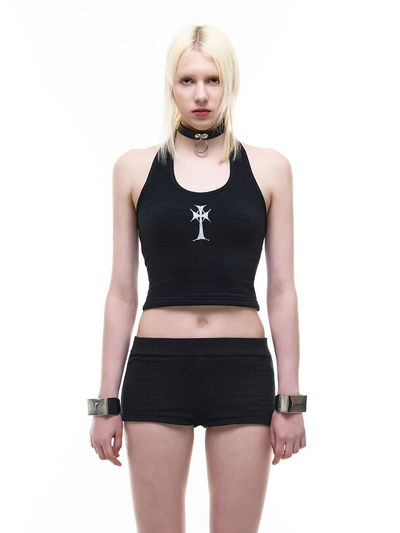 OPUS 0012 Op. 14 PRAYER TOP & PANTS SET-UP [BLACK]