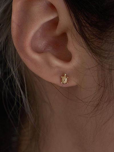 OR D`OR [14K POST] Mini earrings