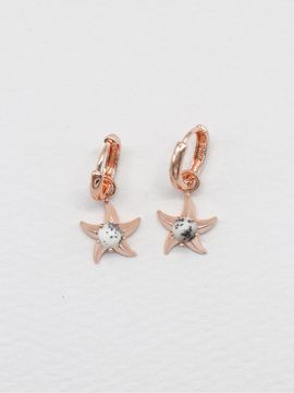 OR D`OR Agate Starfish One Touch Earrings