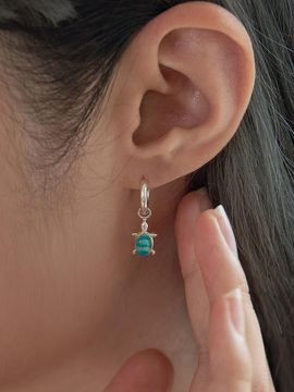 OR D`OR Amazonite Baby One Touch Earrings