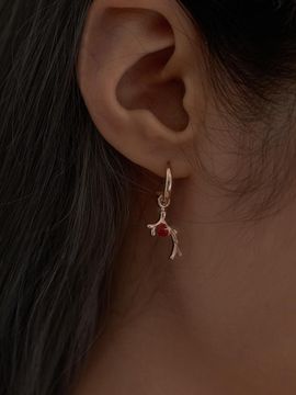 OR D`OR pendant one-touch earrings