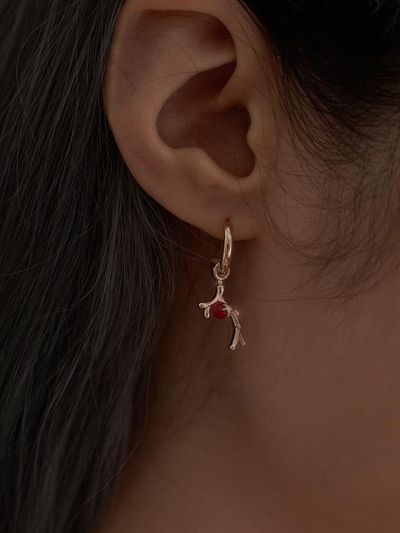 OR D`OR pendant one-touch earrings